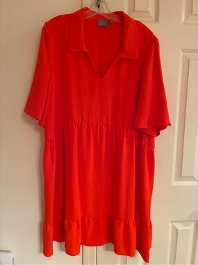 Dual Nature Orange Dress XL EUC
